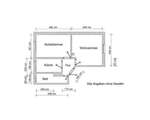 Grundriss Whg. 1. OG