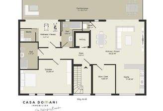 5 Zimmer Penthouse mit Aufzug