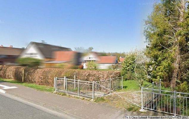 Blick auf die vorhandene Zufahrt