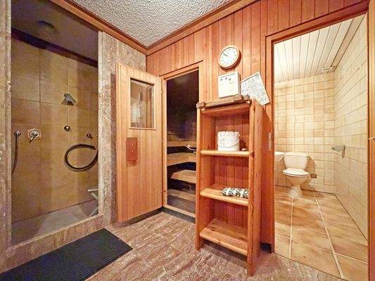 Wellnessbereich mit Sauna und Solarium