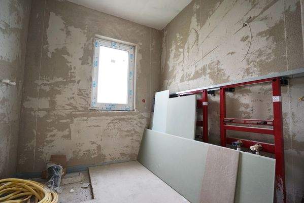 Badezimmer gemäß aktueller Planung vorgesehen