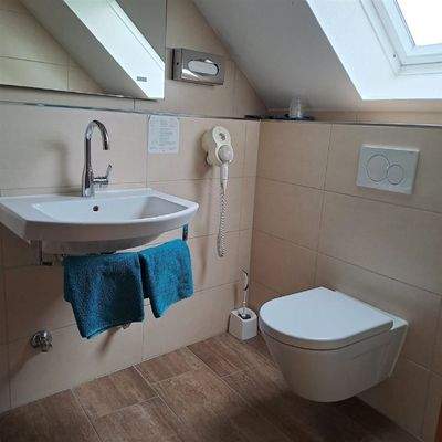 Blick vom Balkon in den Hof