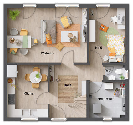 7 - Grundriss-Einfamilienhaus-Flair-110-Erdgeschos