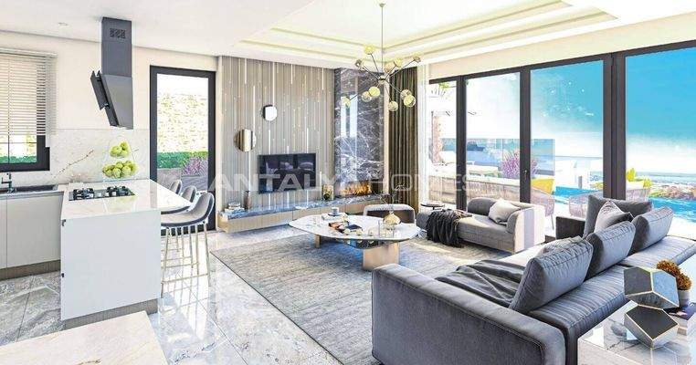 Sea View Houses with Smart Home Systems in Alanya Kargıcak