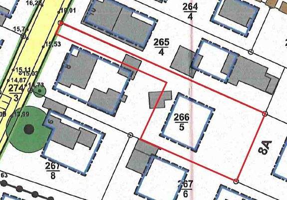 Auszug B-Plan mit Grundstück