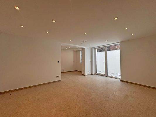 Das helle Wohnzimmer