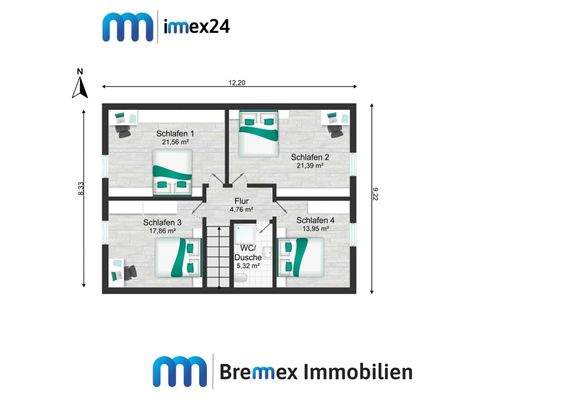  Dachgeschoss (Bruttofläche)