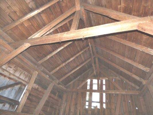 Blick in die Scheune