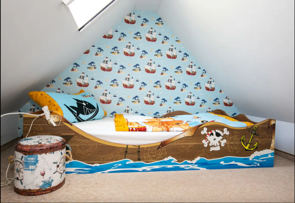 Schlafzimmer Kinder im Dachgeschoß 