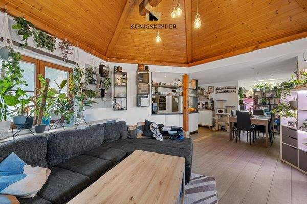 ...mit Blick vom Wohnzimmer aus....