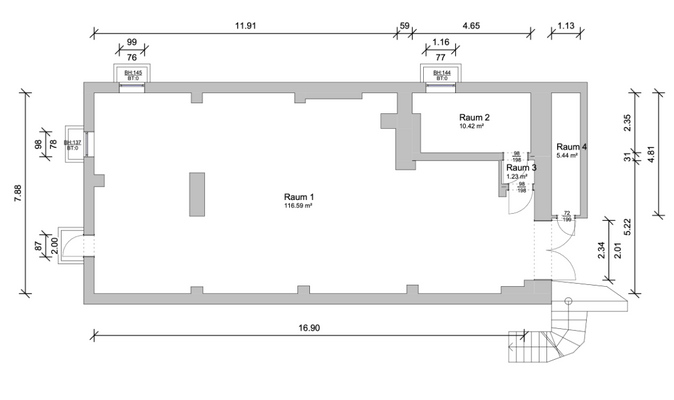Grundriss Souterrain