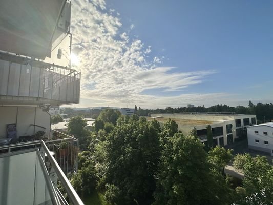 Blick vom Balkon