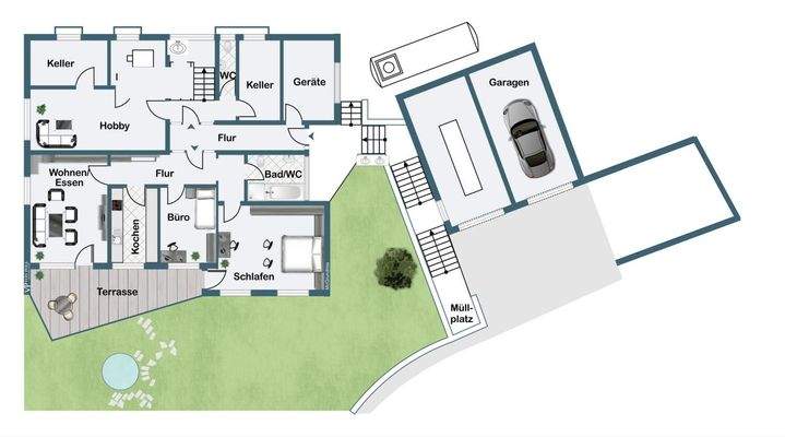 Grundriss Erdgeschoss