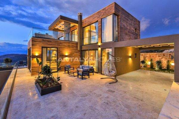 Villas with Indoor Pool and Rental Guarantee in Antalya Kalkan