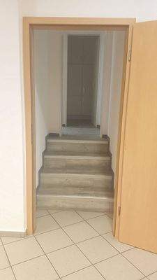 Weg zur Küche und zum WC