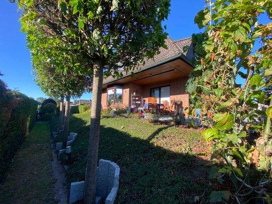 Überdachte Süd/West Terrasse