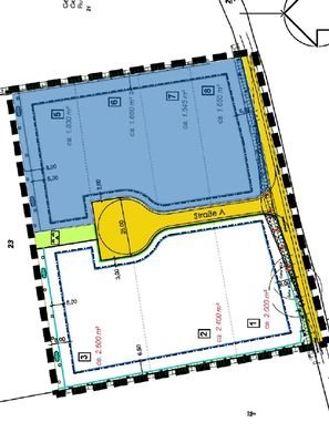 Lageplan über die verfügbaren Gewerbegrundstücke neu