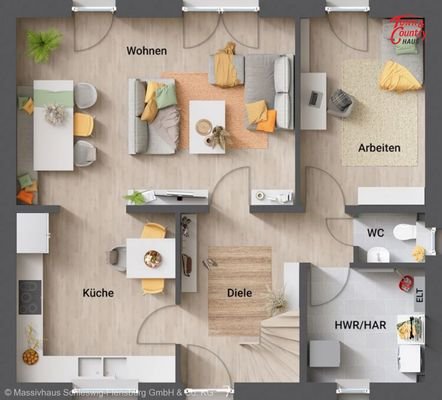 Grundriss EG zusätzl. Zimmer