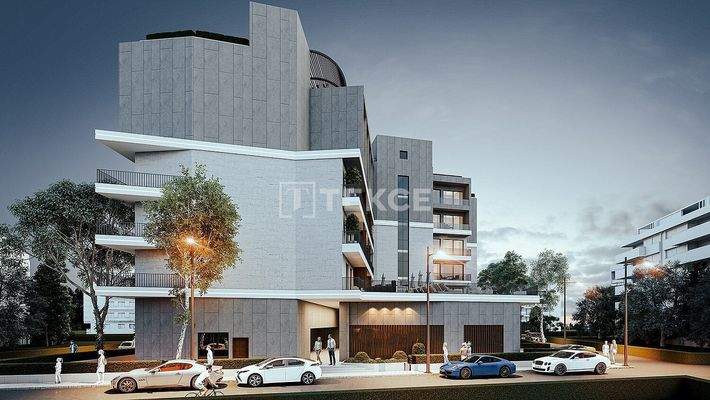 Flats in a Complex with a Pool Near the Metro in Çiğli İzmir