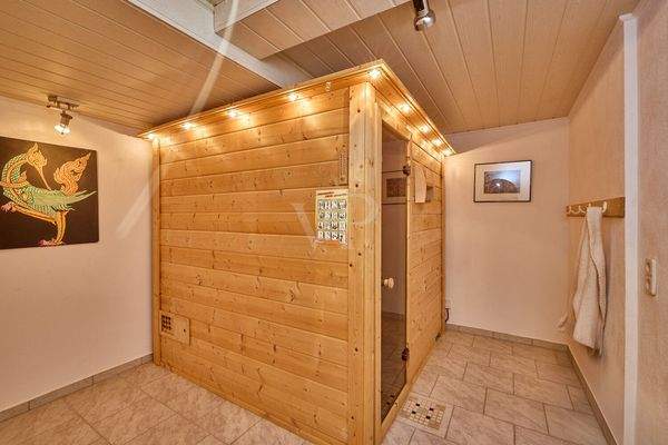 Sauna im Untergeschoss