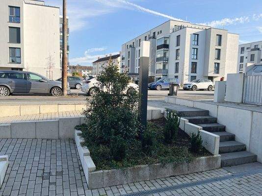 Hausausgang zu Straße