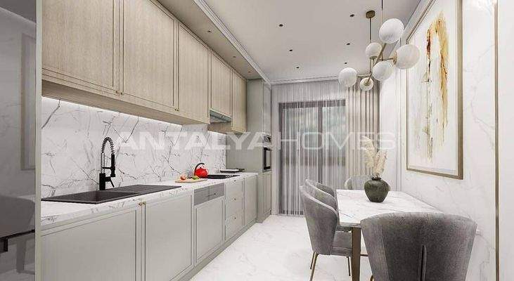 Sea View Flats in a Complex with Swimming Pool in Alanya Oba