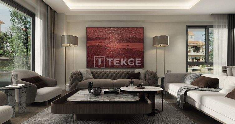 Apartments in a Complex with a Pool in İzmir Karşıyaka