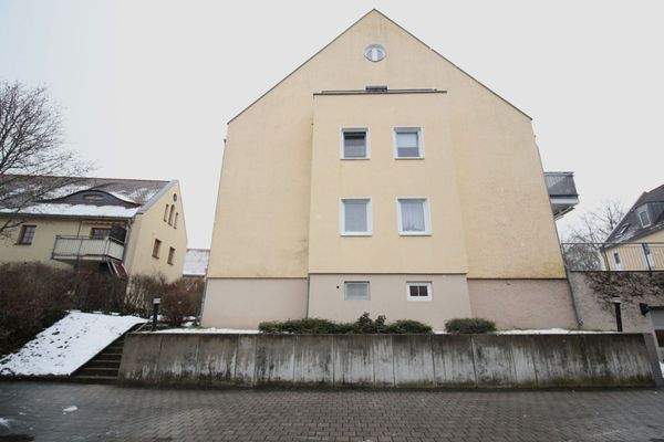 Seitliche Hausansicht