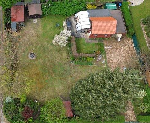 Blick auf das Grundstück