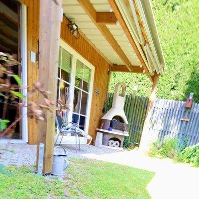 Gartenhaus mit Grillecke