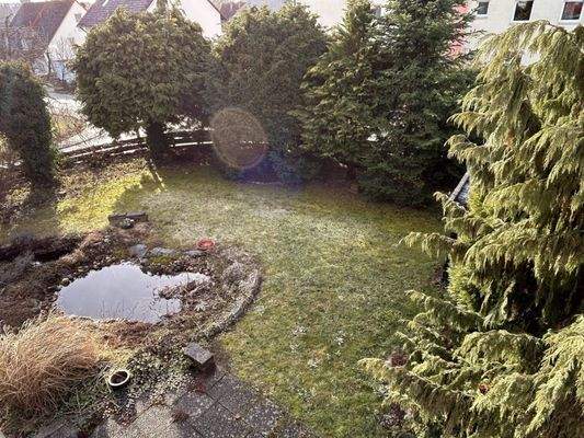 Blick auf das Grundstück