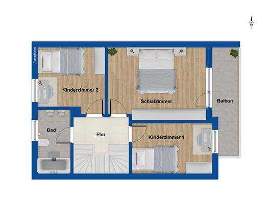 Grundriss Obergeschoss