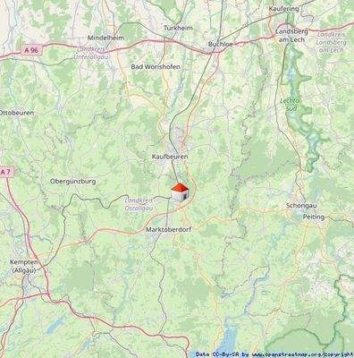 ÜBERREGIONALE VERKEHSANBINDUNG,  Bahnhof,   A96, A7, B12, B16