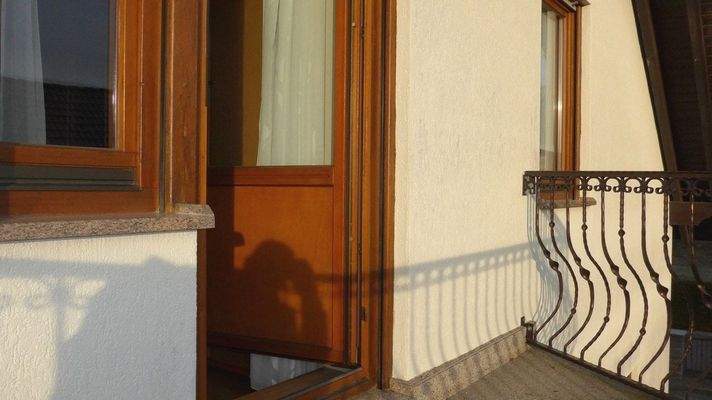 Balkon am Schlafzimmer Dachgeschoss
