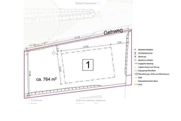 Lageplan Grundstück 1