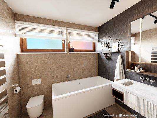 Digital bearbeitete Raumansicht