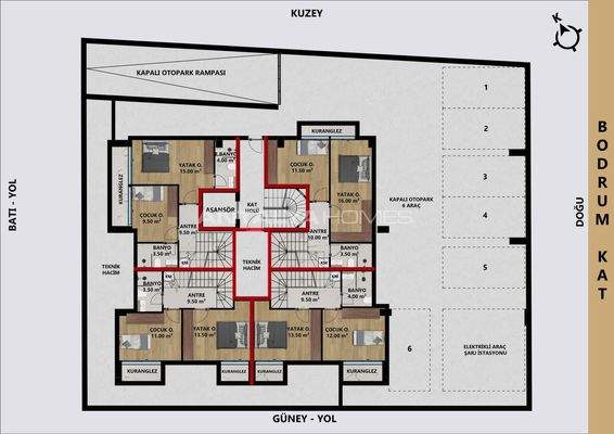Apartments with Balcony and Garden in Konyaalti
