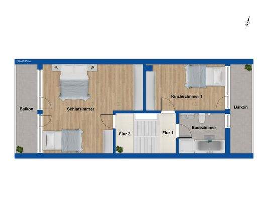 Grundriss Obergeschoss