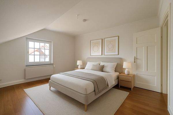 1. Zimmer Obergeschoss - virtuell möbliert