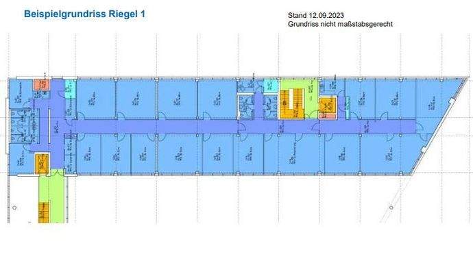 Beispielgrundriss Riegel 1