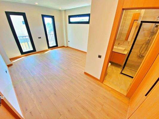 Schlafzimmer mit Bad