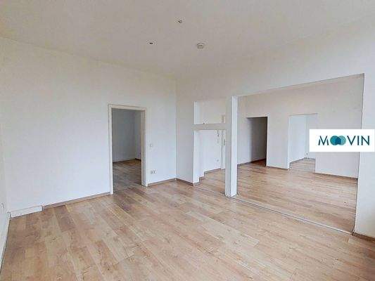 Ansicht V: Wohn- und Esszimmer