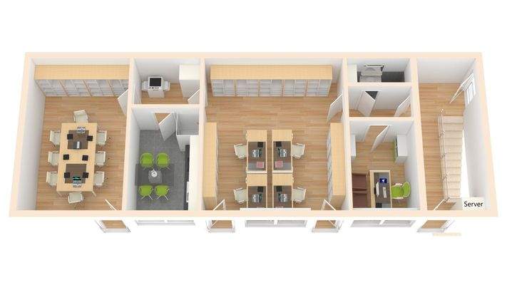 2. OG Grundriss -3D-