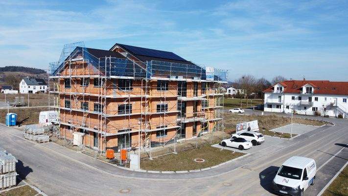 Außenansicht aktueller  Baufortschritt