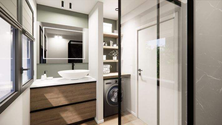 Badezimmer - Visualisierung,  Abweichungen möglich!