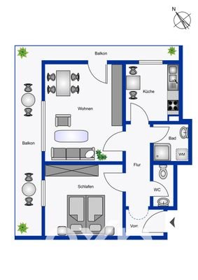 Grundriss ETW_3_OG