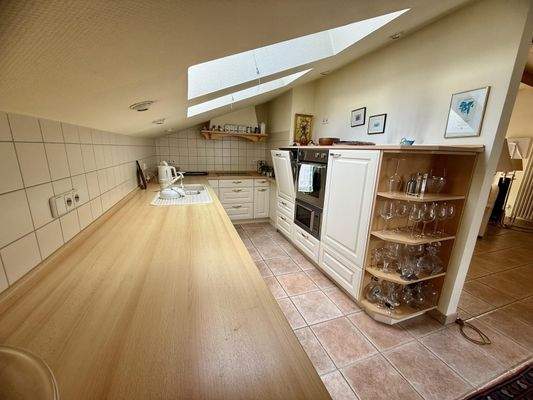 Küche im Dachgeschoss