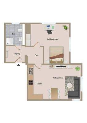 Grundriss Erdgeschoss mitte