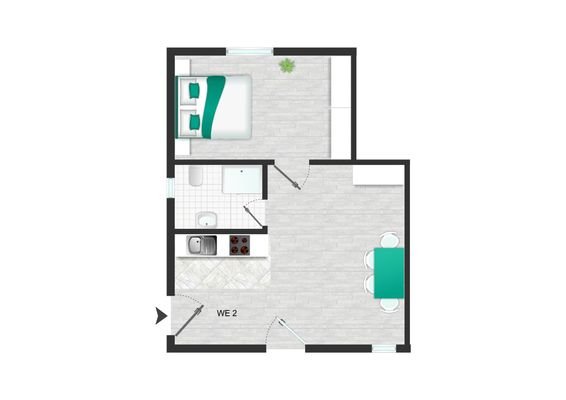 Grundriss MFH Wieck WE2