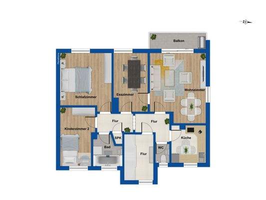 Grundriss Obergeschoss